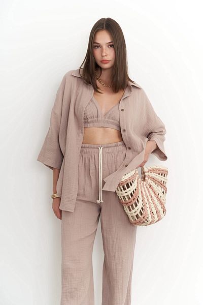 BOHEMAİ Τριπλό Σετ Reyna Mink Muslin
