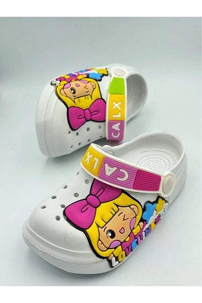 North PRINCESS FIGURED CHILD BABY SANDALS SLIPPERS CROSS SLIPPERS