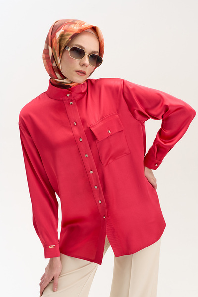 Setrms Yüksek Yakalı Gömlek