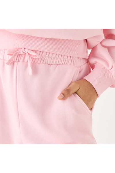 Juniors Solid Joggers with Drawstring Closure