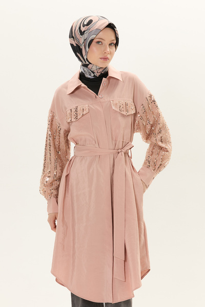 Setrms Pul Payet Kombinli Kuşaklı Kap