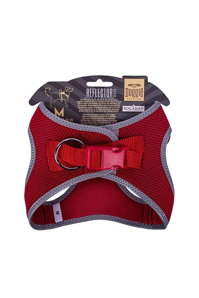 Doggie Cool Woven Reflective Small Breed Collar Red 38-44 cm (Arg-M)