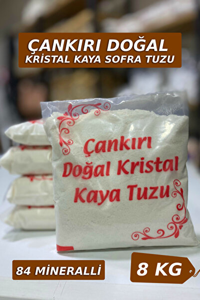 SETA Shop Çankırı Doğal Kristal Kaya Sofra Tuzu (8 Kg) Kahverengi Etiket