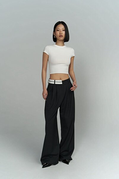 MAI STUDIOS CO. Prato antracit Palazzo nadrág