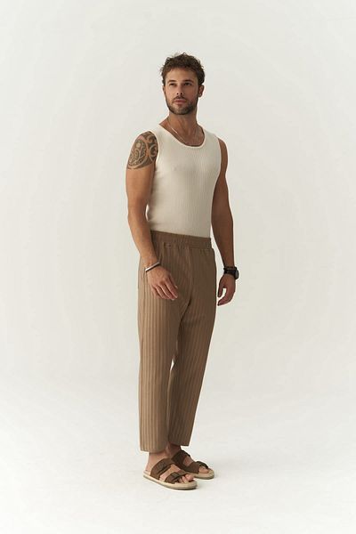 MAİ COLLECTİON Pantaloni din nurcă din țesătură tricotată Robin Rachel