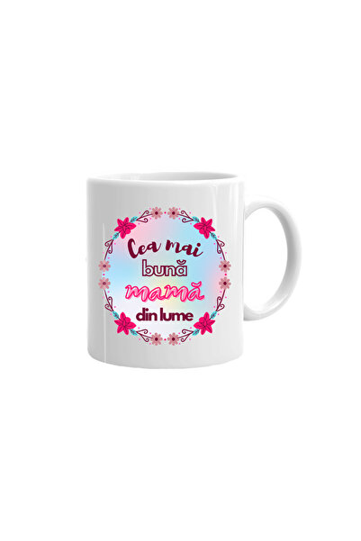 OEM Cană albă personalizată „Cea mai bună mamă”, INOVATIX®. 330ml