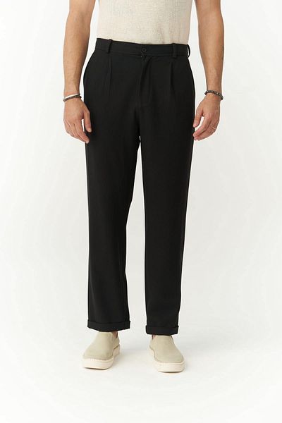 MAİ COLLECTİON Glenn Schwarze Herrenhose