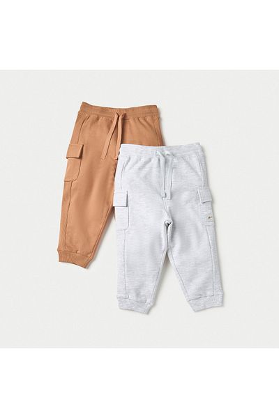Juniors Applique Detail Joggers with Drawstring Closure - Set of 2