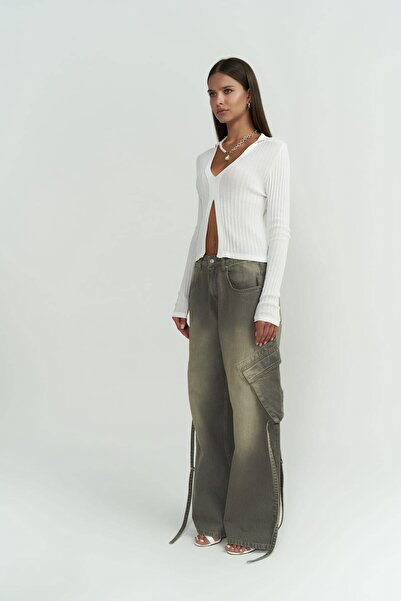 MAI STUDIOS CO. Білий триколірний трикотас Майте