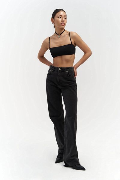 MAİ COLLECTİON Mai Collection Marla Basic černé džínové kalhoty