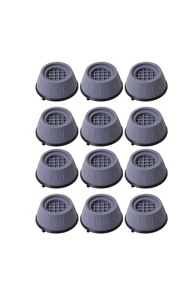 NEXTLY Set of 12 NEXTLY non-slip feet for washing machine, gray