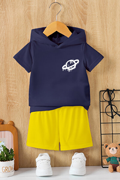 MYADA Новий сезон, дитячий комплект з капюшоном і принтом «Графіті на планеті...