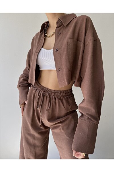 BOHEMAİ Hnedá ľanová súprava Ibiza