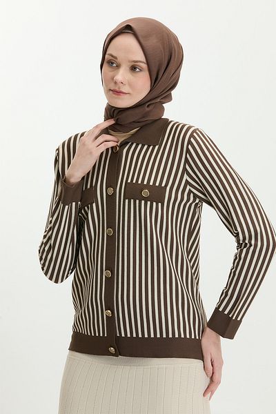 Setrms Striped Summer Knitwear Cardigan