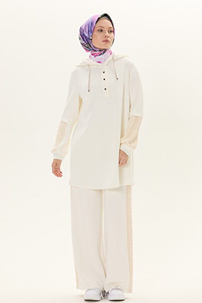 Setrms Dantelli Kapüşonlu Spor Takım