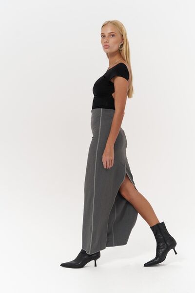 MAI STUDIOS CO. Laden füstölt Midi ceruzaszoknya