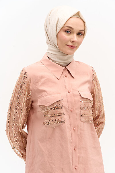 Setrms Pul Payetli Paraşü Tunik