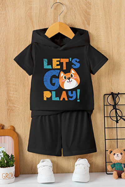MYADA Novi sezonski hoodie Let's Play Fox Štampano 2-dijelni dečiji set 23322