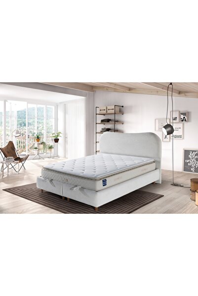 Vivense LUNA TREND BAZA VE BAŞLIK SETİ, KREM, 180x200