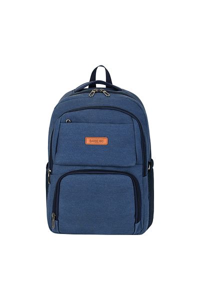 barberri Imported Waterproof Canvas Fabric Fully Lined School Backpack with Laptop Compartment and Water Bottle Compartment