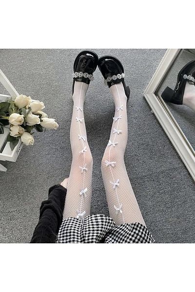 VEGAROKS Pantyhose Bowtie Bow Women's Pantyhose