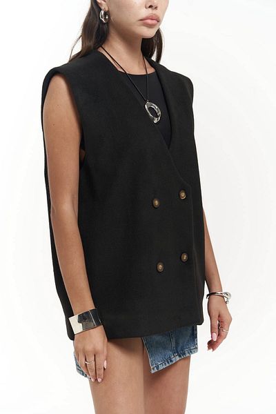 MAİ COLLECTİON Notte Black Casual Cardigan