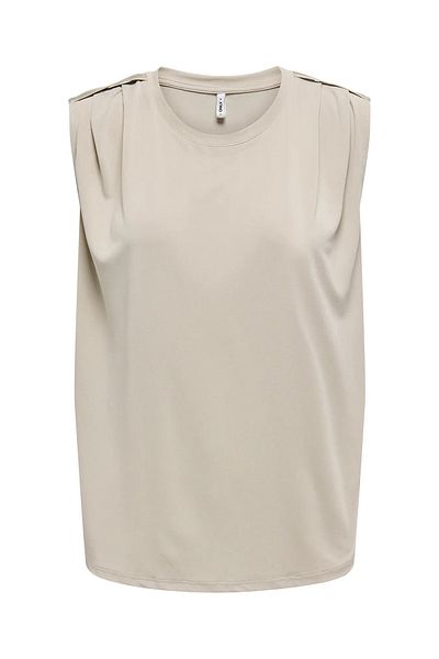 ONLY Γυναικεία Onlfree Regular Fit Αμάνικη Μπλούζα 15290313 Μπεζ