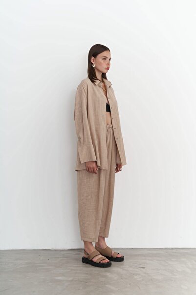 BOHEMAİ Μπεζ Sawaı Casual Σετ