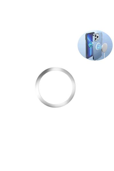 REDz Accessories Inel Magsafe, Magnetic, Apple și Android, Încărcare wireless, Metalic