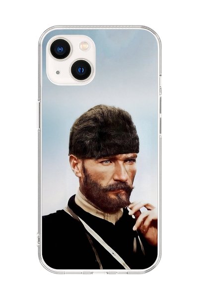 Dali Design حافظة شفافة متوافقة مع هاتف iPhone 14 بتصميم أتاتورك 2
