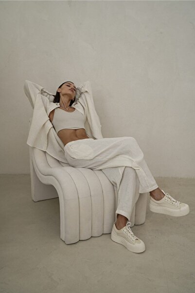 BOHEMAİ Σετ μουσελίνας Ramila ανοιχτό μπεζ