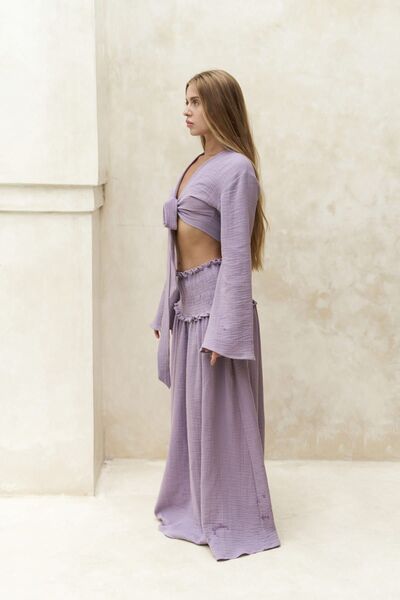 BOHEMAİ Marshanda Lila Crop Etek Takım