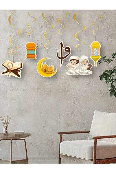 Parti Zamanı Kuran Okuyorum 6 Lı Tavan Sarkıt Süsü