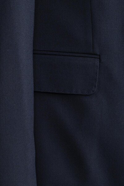 Salihtarzz Suit Slimfit with Vest Navy Sd42163