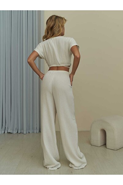 BOHEMAİ Phuket Ecru Muslin terménykészlet