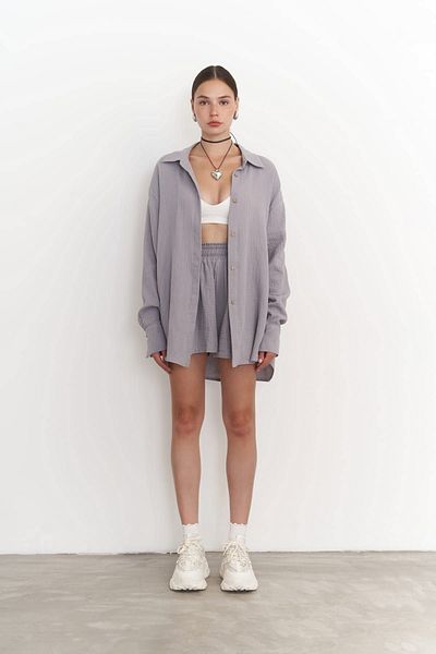 BOHEMAİ Sada šortek Bohemai Lorissa Grey Mušelín