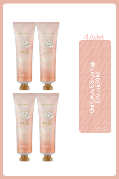 Farmasi Gül Kokulu & Shea Yağı El Kremi 30 Ml - 4 Adet