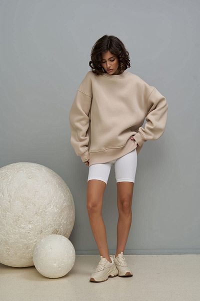 MAİ COLLECTİON Cashback Bone Oversize Sweatshirt