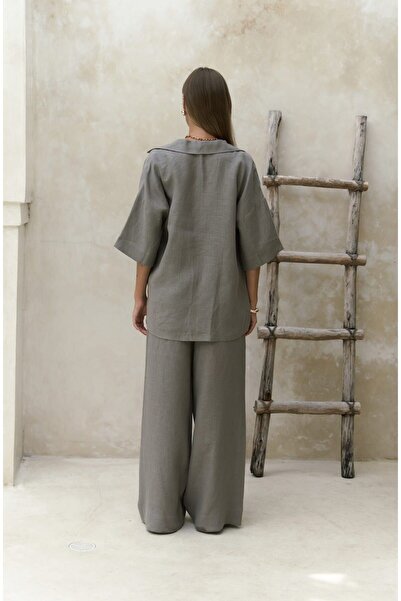 BOHEMAİ Baron füstölt vászon ing nadrág szett