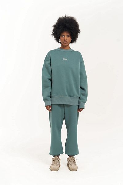 MAİ COLLECTİON Σετ φόρμας Romana Crew Neck Mint Green