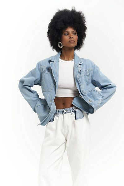 MAİ COLLECTİON Sako Charleston Blue Blazer Jean