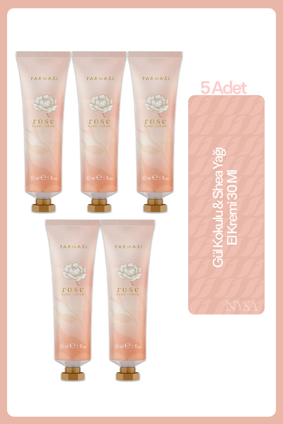 Farmasi Gül Kokulu & Shea Yağı El Kremi 30 Ml - 5 Adet