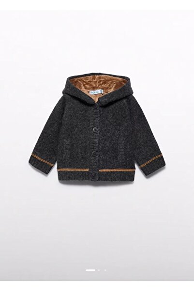 Abel & Lula Abel&lula чоловічий дитячий в'язаний кардиган з хутряною підкладкою