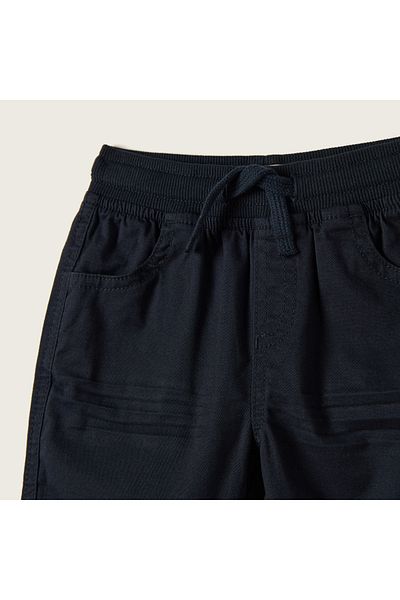 Juniors Solid Trousers with Drawstring Closure