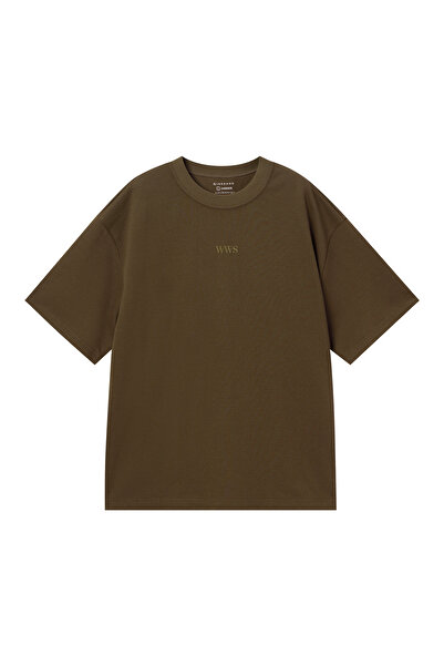 Giordano Men's Waffle Crew Neck Oversized Tee