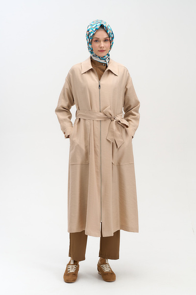 Setrms Kuşaklı Fermuarlı Kap