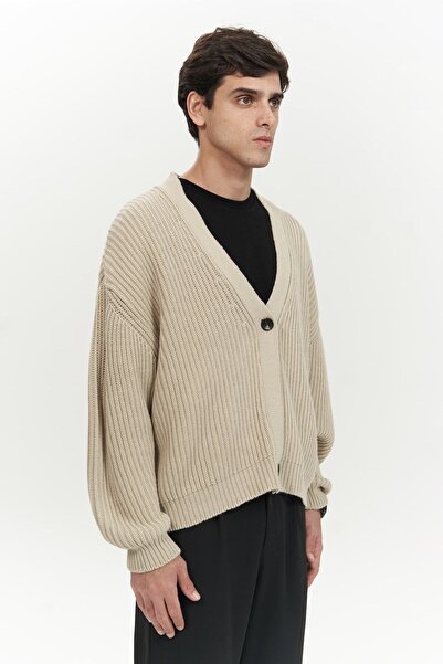 MAI STUDIOS CO. Cassian Beige Men's Knitwear Cardigan