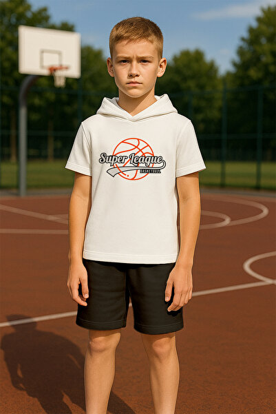 MYADA Новий сезон Капюшони Super ліга Баскетбол Принт 2-х комплект дитячий 19826