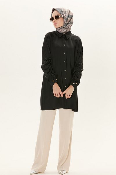 Setrms Tunic with Drawable Sleeves and Rope Detail