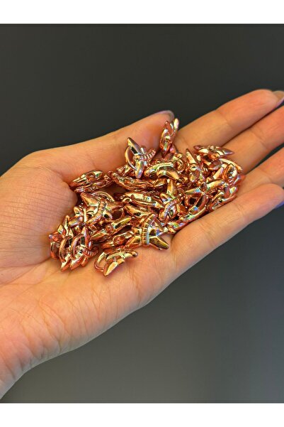 Gönülden Tasarım 42 KOMADA 1 CM BRONZANE PLASTIČNE PERLE ZA NAKIT U OBLIKU VO...